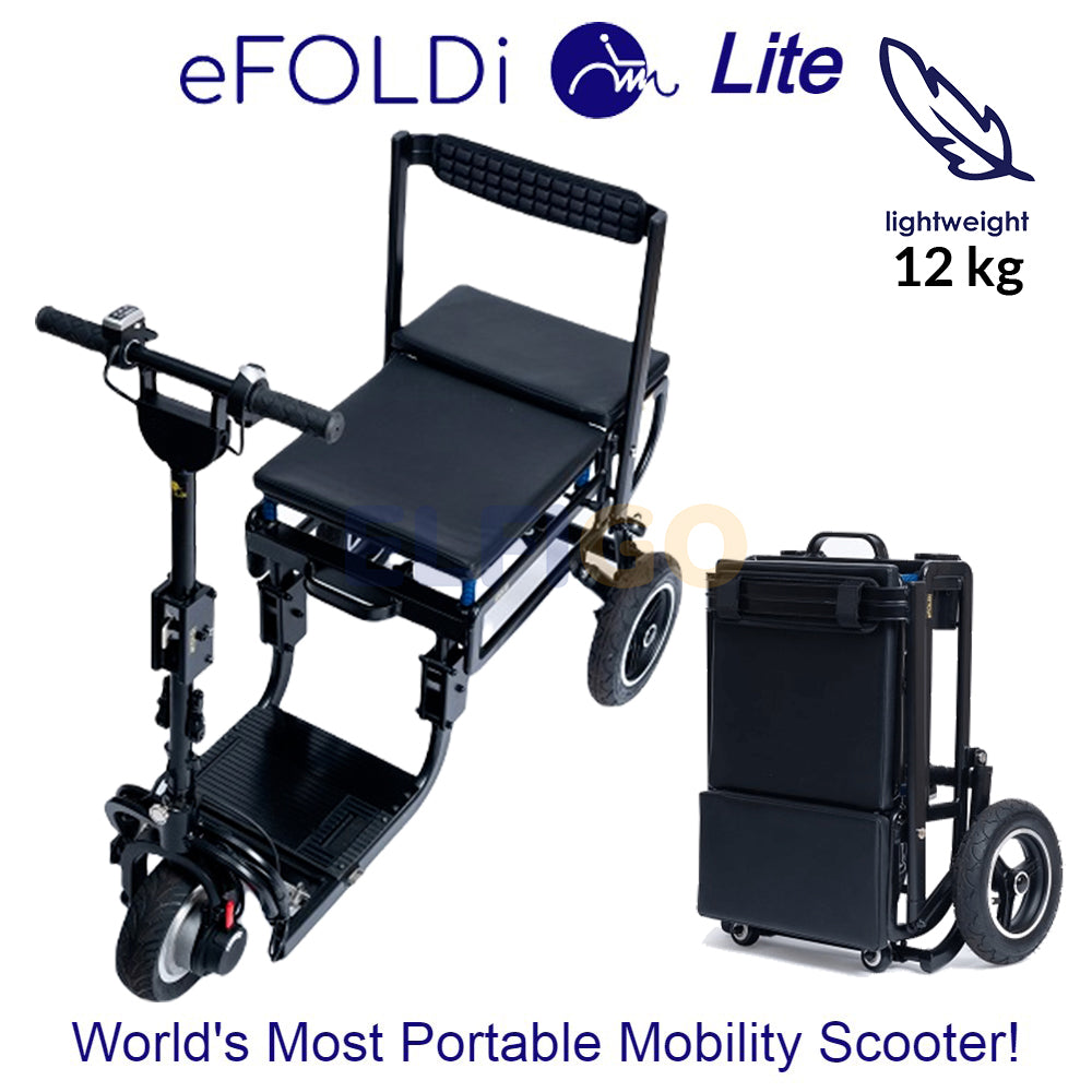 eFOLDi Lightweight Folding Mobility Scooter (12kg)